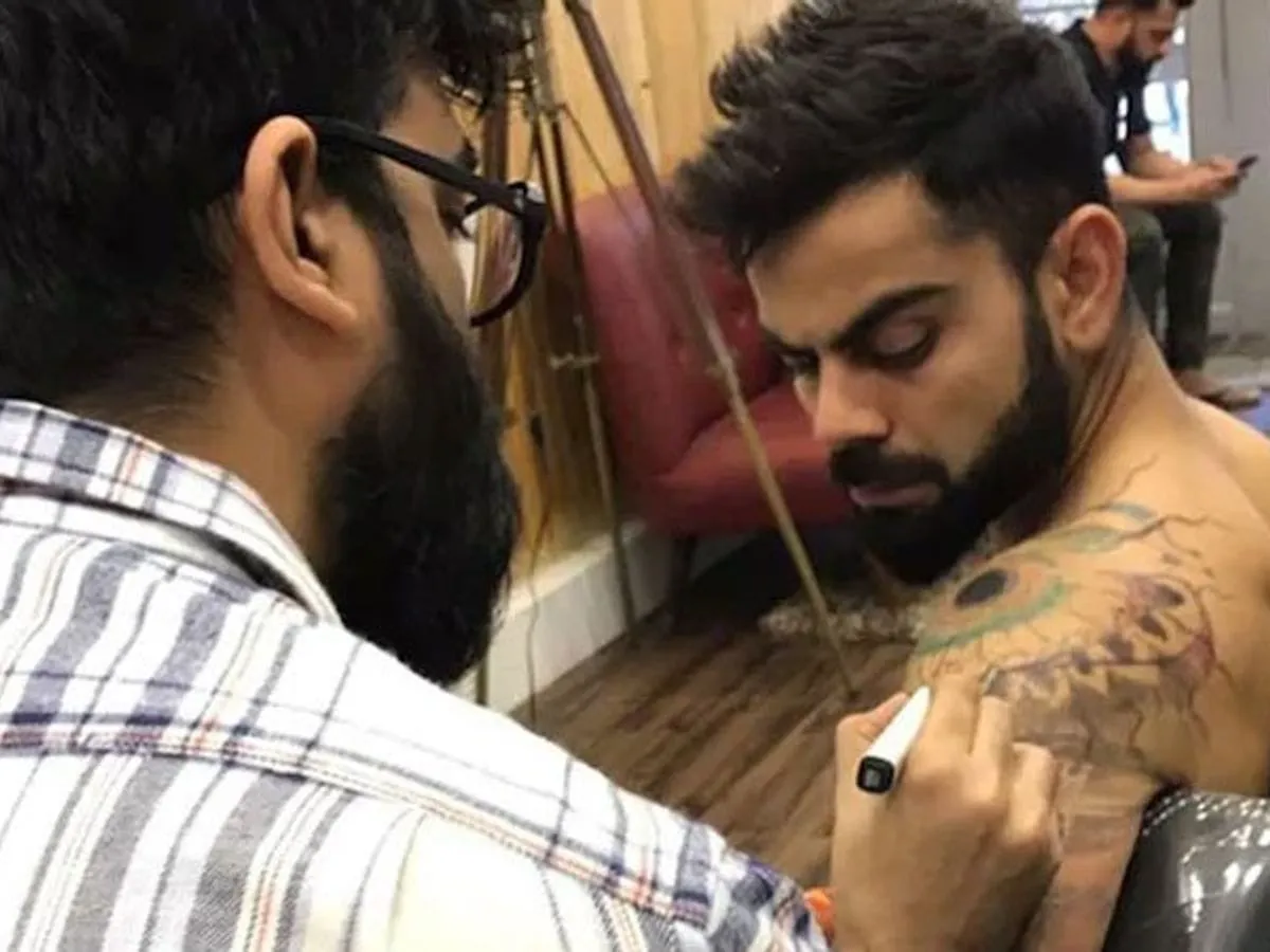 Virat Kohli God's Eye tattoo