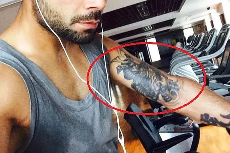 Virat Kohli Samurai Tattoo
