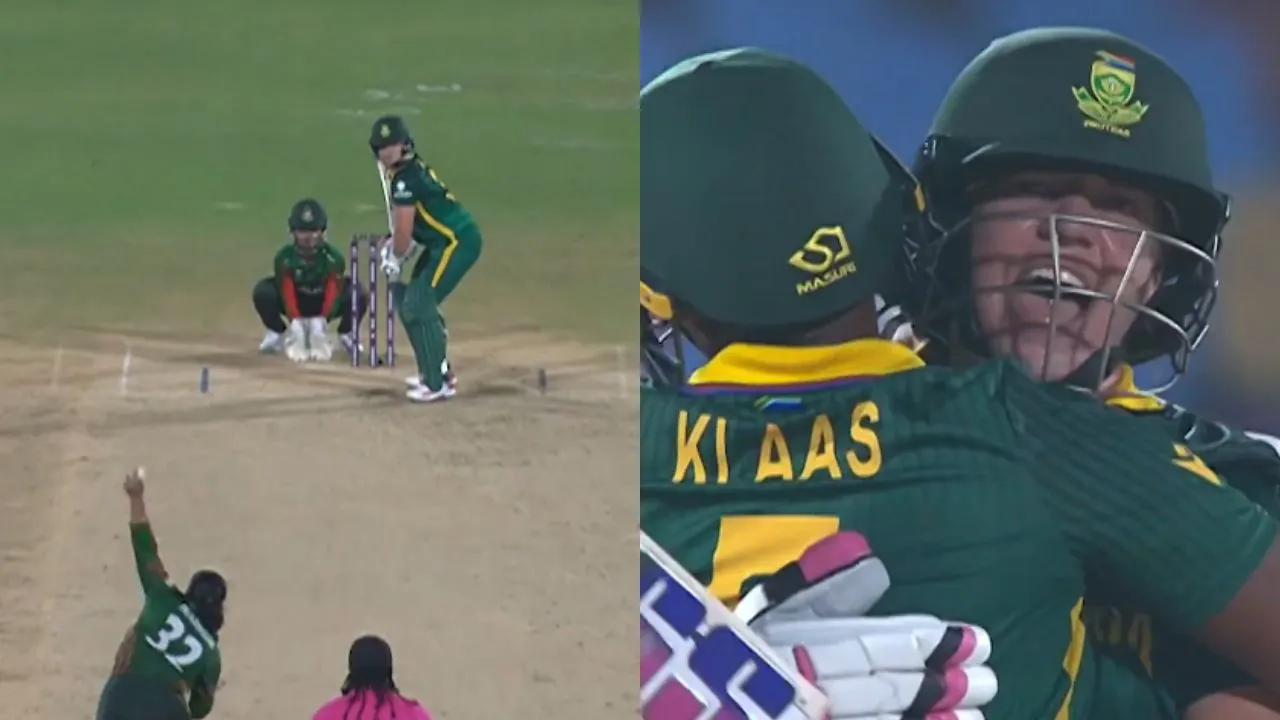 Nadine de Klerk again sealed the game against Bangladesh Women with a sixer