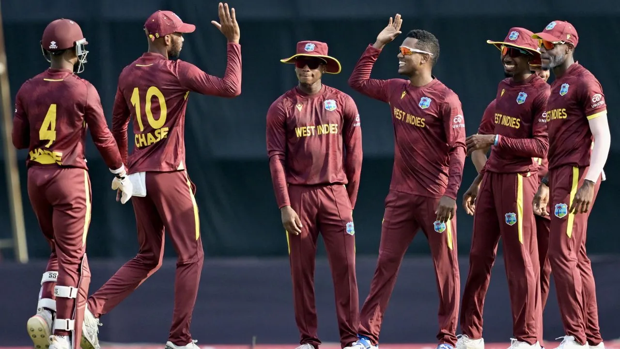 West Indies spinners bowled 50 overs