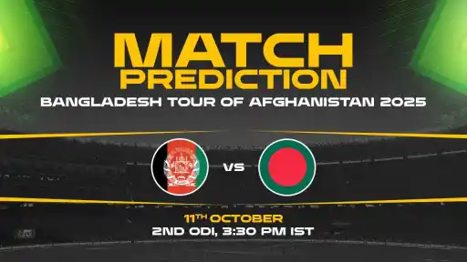 AFG vs BAN 2nd ODI 2025 match prediction, pitch report, and playing XI