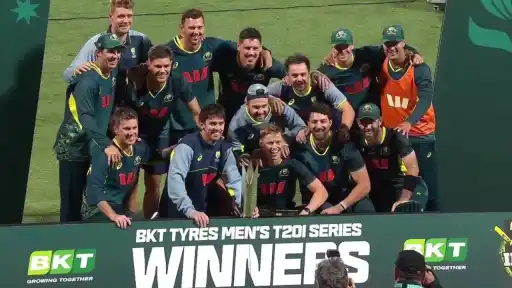 Australia name T20I squad for five-match series against India.