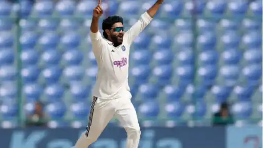 Ravindra Jadeja writes new international record.