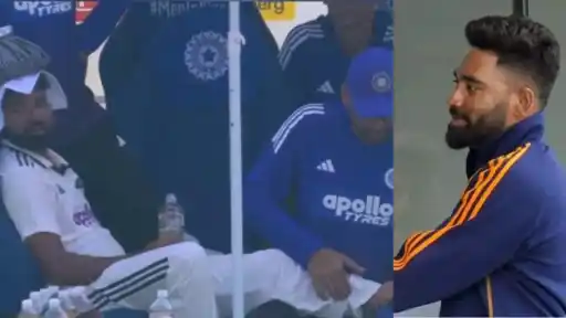 Mohmmed Siraj collapses after long spell to get king-like treatment.