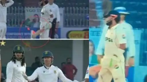 Mohammed Rizwan escapes controversial hit-wicket dismissal.