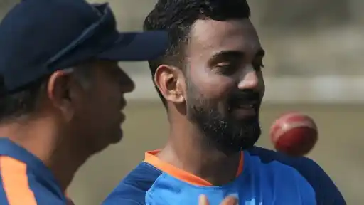 KL Rahul recalls Rahul Dravid's reaction after his century celebration.
