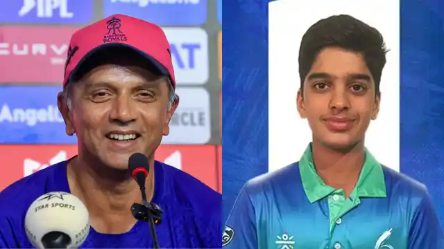 Rahul Dravid and Anvay Dravid