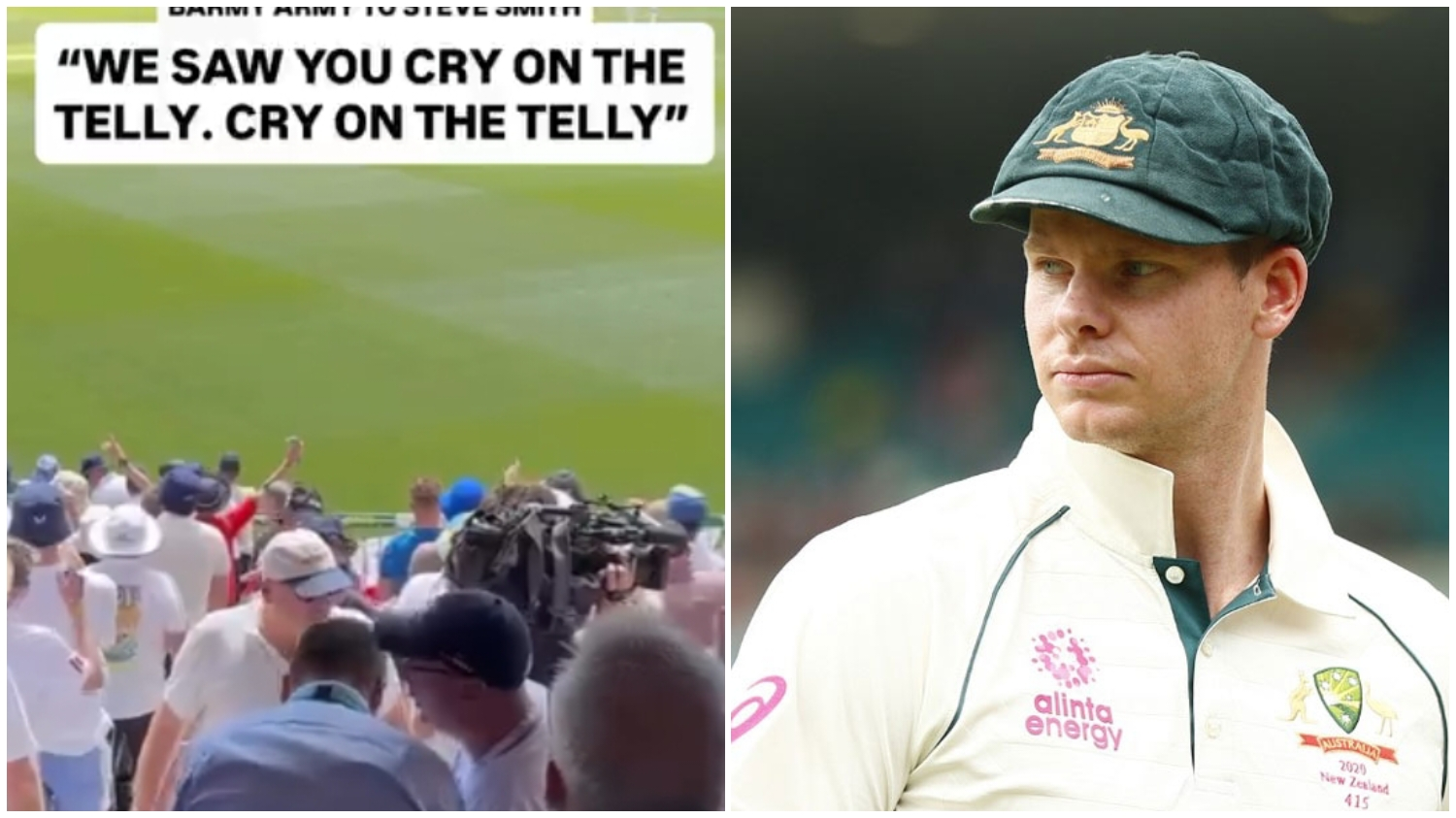 Barmy Army sledge Steve Smith 