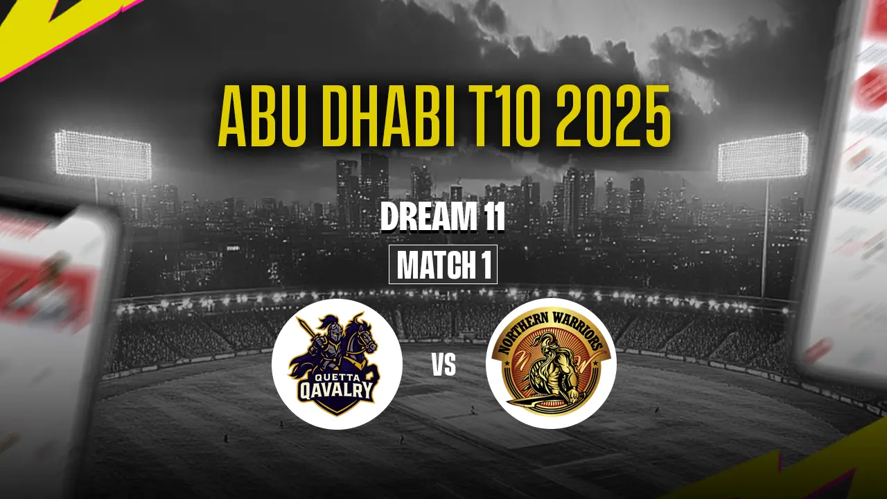 Abu Dhabi T10 2025: QQY vs NW Dream11 Prediction 01st Match