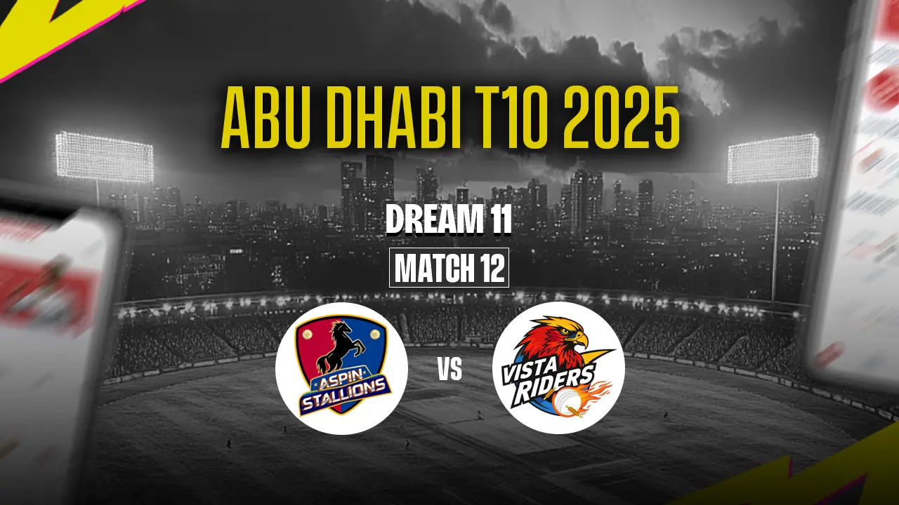 Abu Dhabi T10 2025: AST vs VTR Dream11 Prediction 12th Match