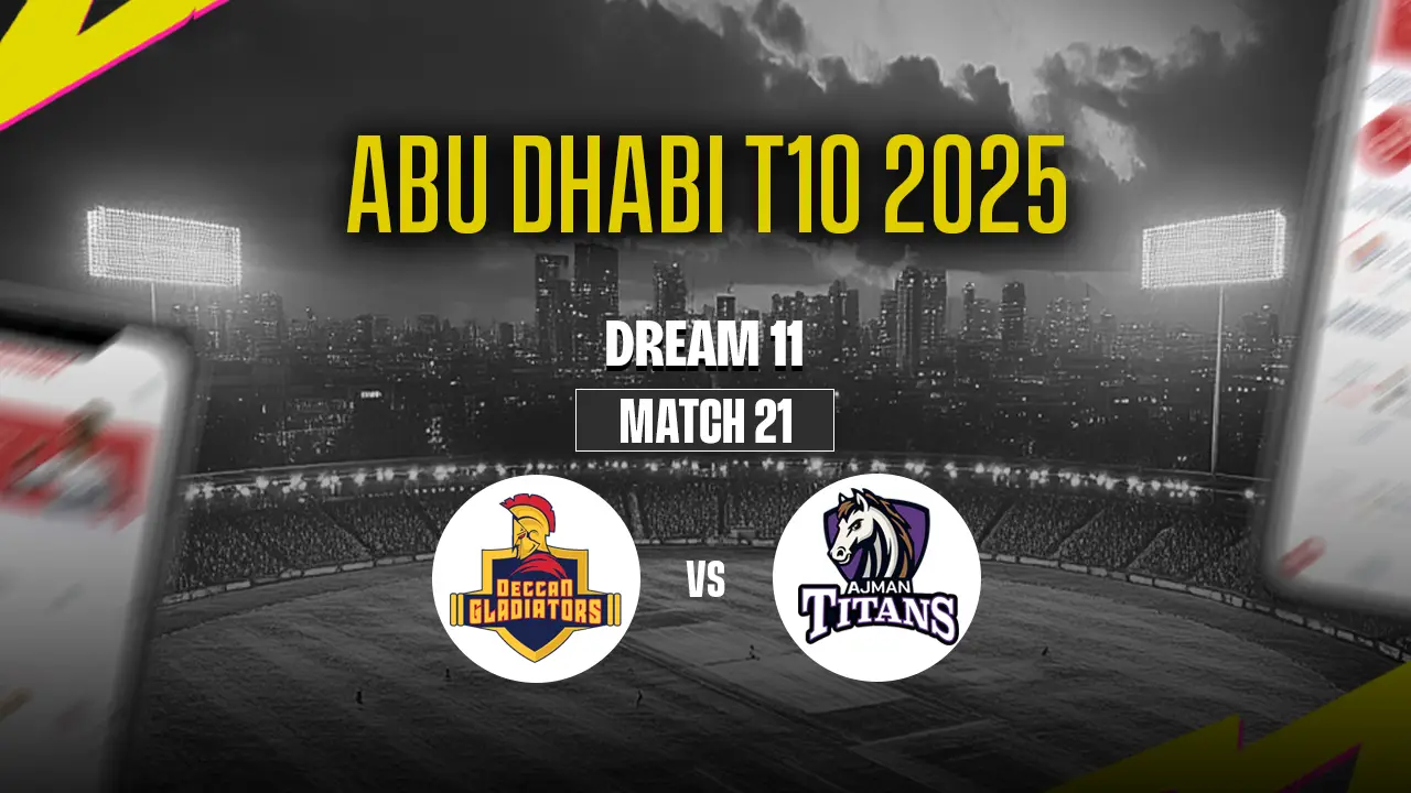 Abu Dhabi T10 2025: DG vs AJT Dream11 Prediction 21st Match