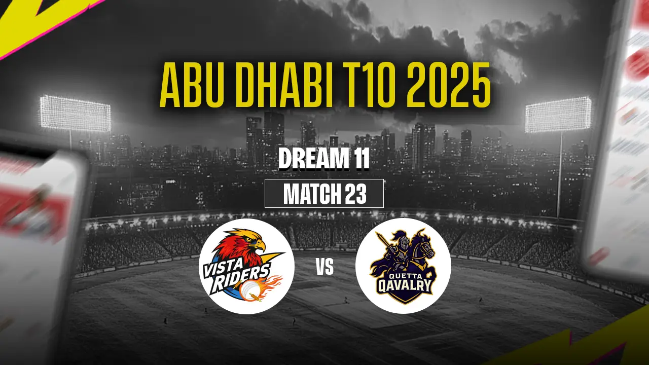 Abu Dhabi T10 2025: VTR vs QQY Dream11 Prediction 23rd Match