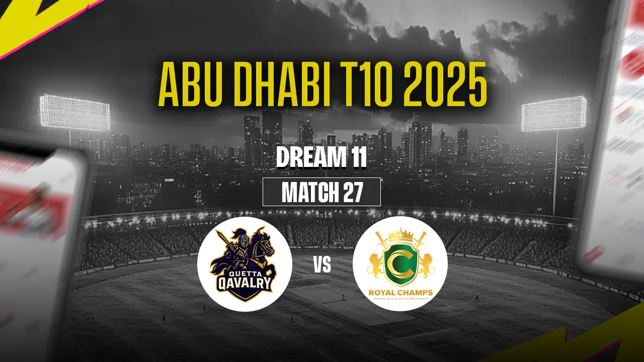 Abu Dhabi T10 2025: QQY vs ROC Dream11 Prediction 27th Match