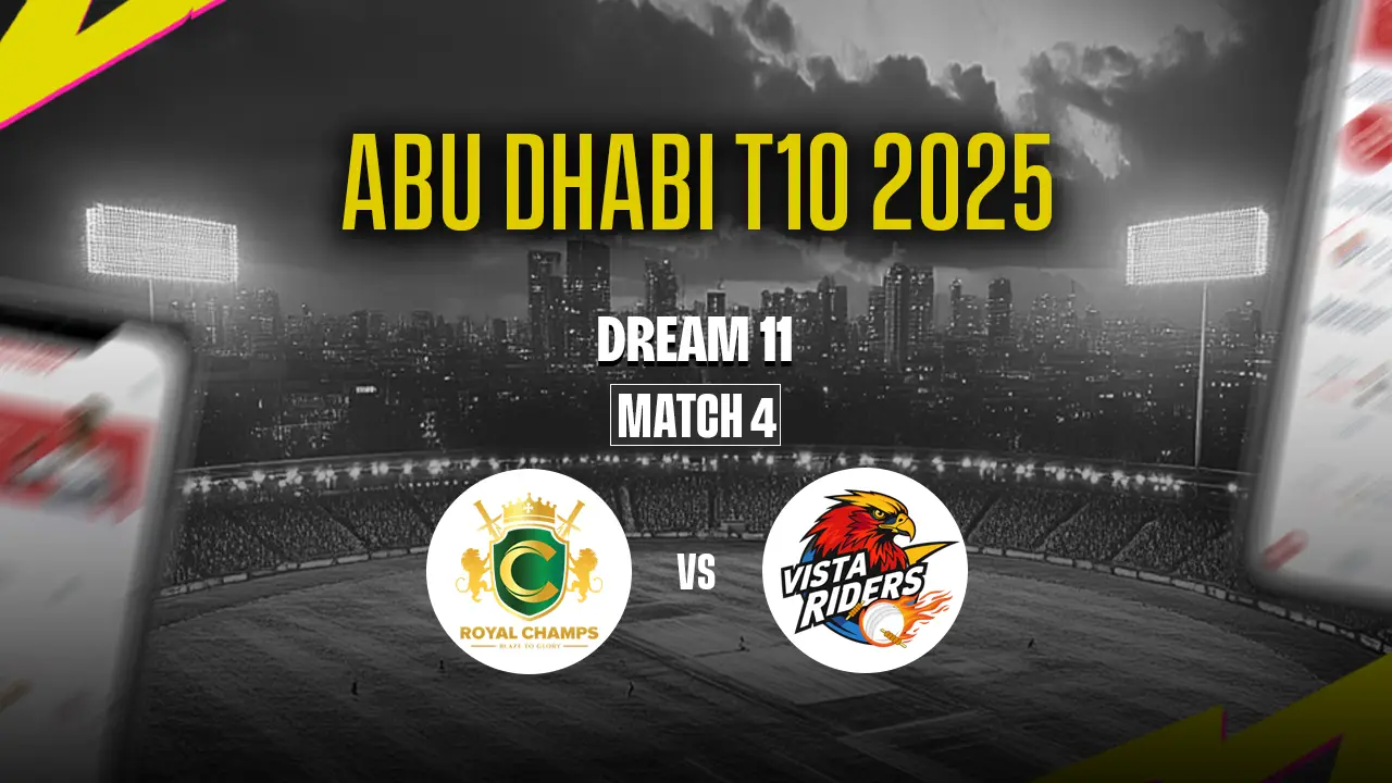Abu Dhabi T10 2025: ROC vs VTR Dream11 Prediction 04th Match