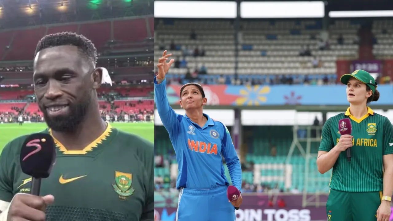 Siya Kolisi sends support to South Africa's Women’s team ahead of World Cup final vs India. 