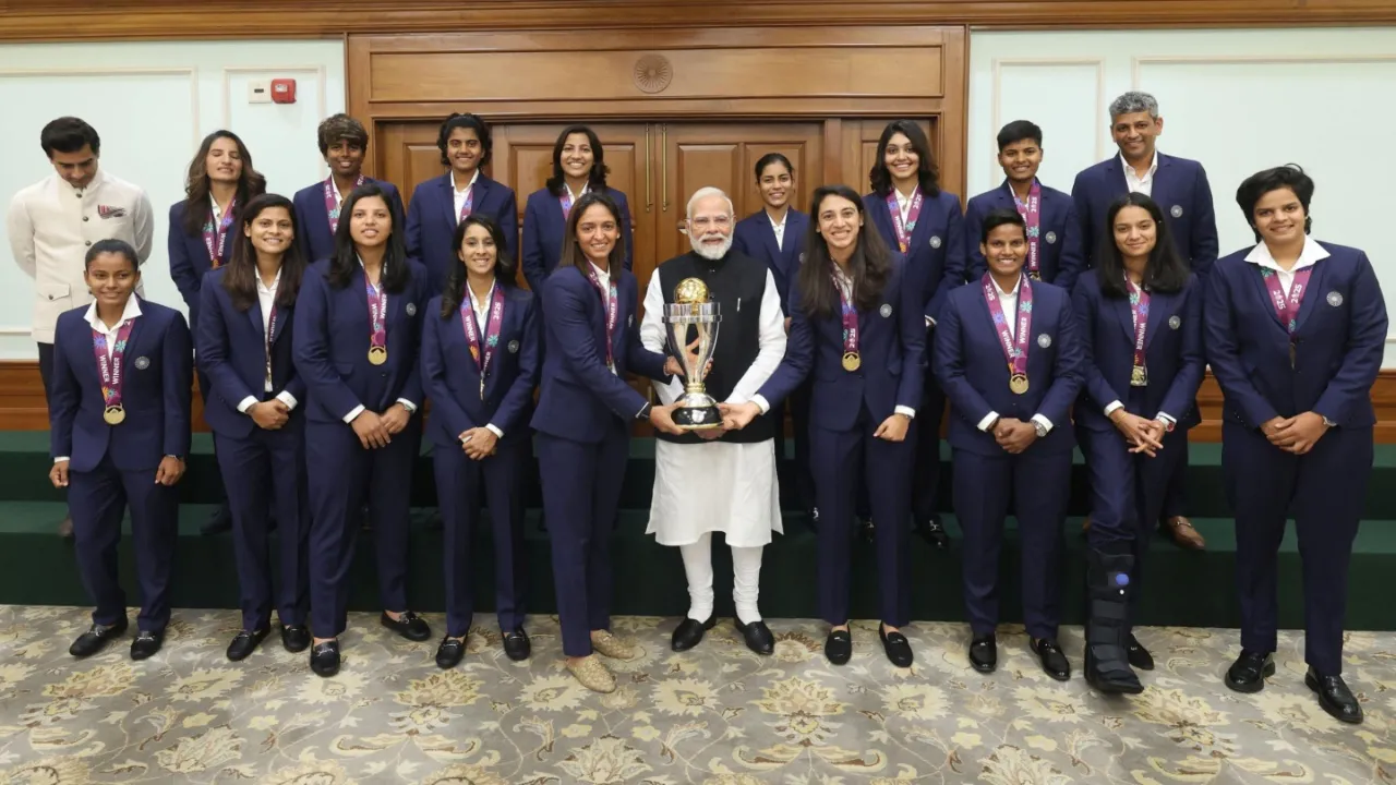 PM Narendra Modi congratulates India's women's World Cup 2025 winning team. 
