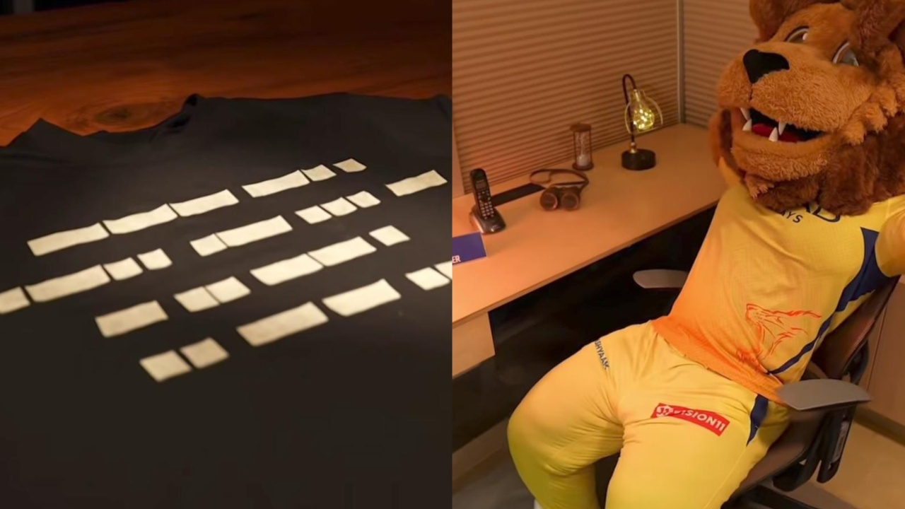 CSK drops morse code in special video. 