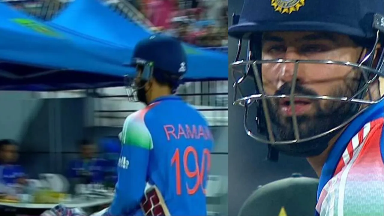 Ramandeep Singh smashes massive 6 during INDA vs PAKA clash. 