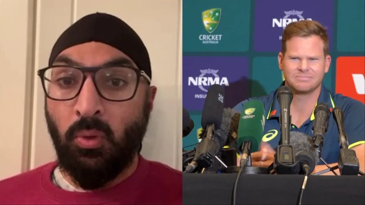 Monty Panesar hits back at Steve Smith’s sledge. 