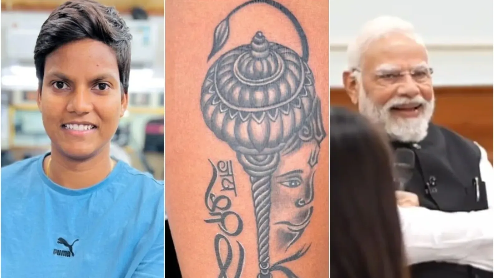 PM Modi and Deepti Sharma