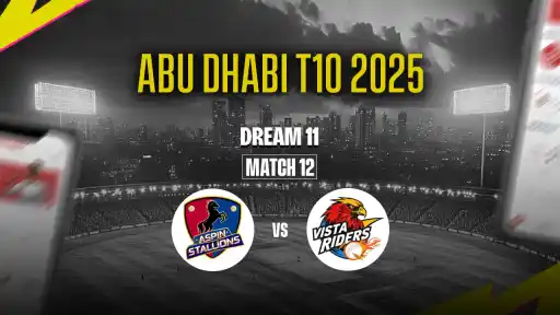 Abu Dhabi T10 2025: AST vs VTR Dream11 Prediction 12th Match