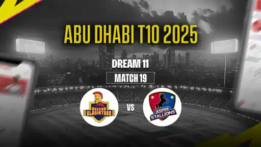 Abu Dhabi T10 2025: DG vs AST Dream11 Prediction 19th Match