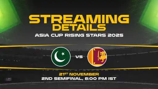 Asia Cup Rising Stars 2025 Semi Final 2: PAK-A vs SL-A