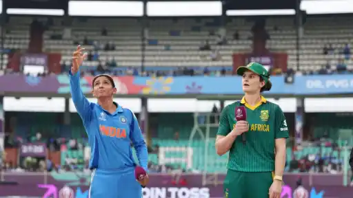 Match officials for India vs South Africa Women's World Cup 2025 final.