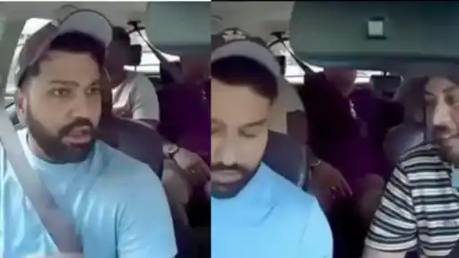 Rohit Sharma surprises cab driver with his presence.