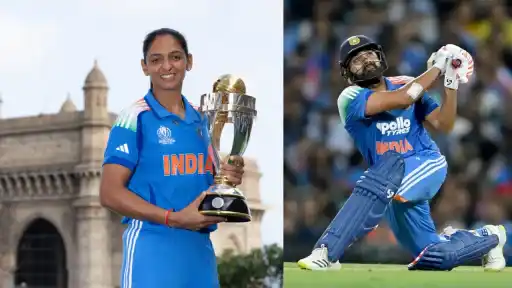 Rohit Sharma and Harmanpreet Kaur’s similar milestones.