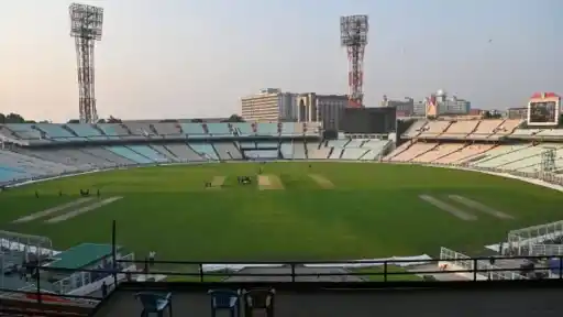 Tight security in Eden Gardens. 