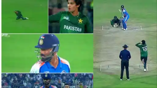 Saad Masood gives Naman Dhir brutal send-off.