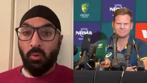 Steve Smith roasts Monty Panesar in hilarious reply over sandpaper sledge.