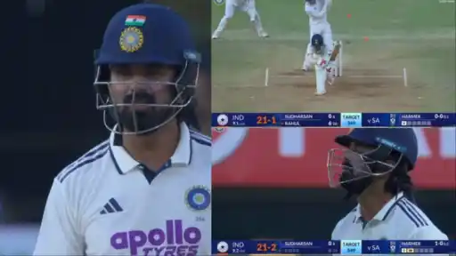Simon Harmer's dream delivery dismisses KL Rahul.