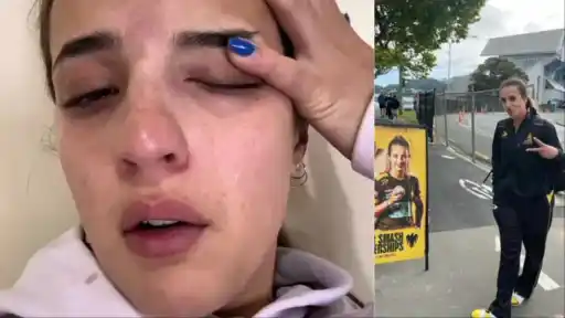 Heartbreaking New Zealand star bursts into tears.