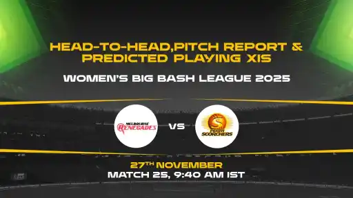 WBBL 2025 Match 25: MR-W vs PS-W