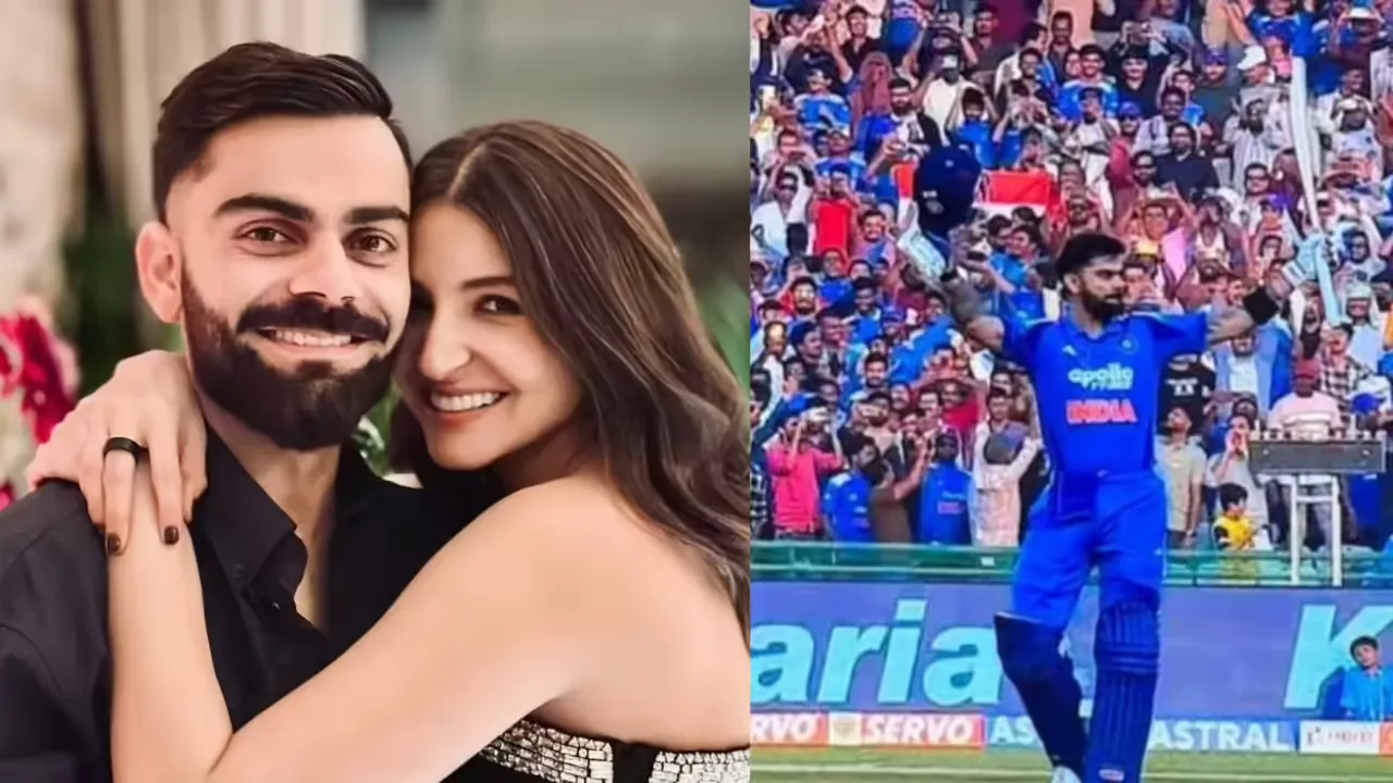 Anushka Sharma’s sweet reaction after Virat Kohli 84th international century