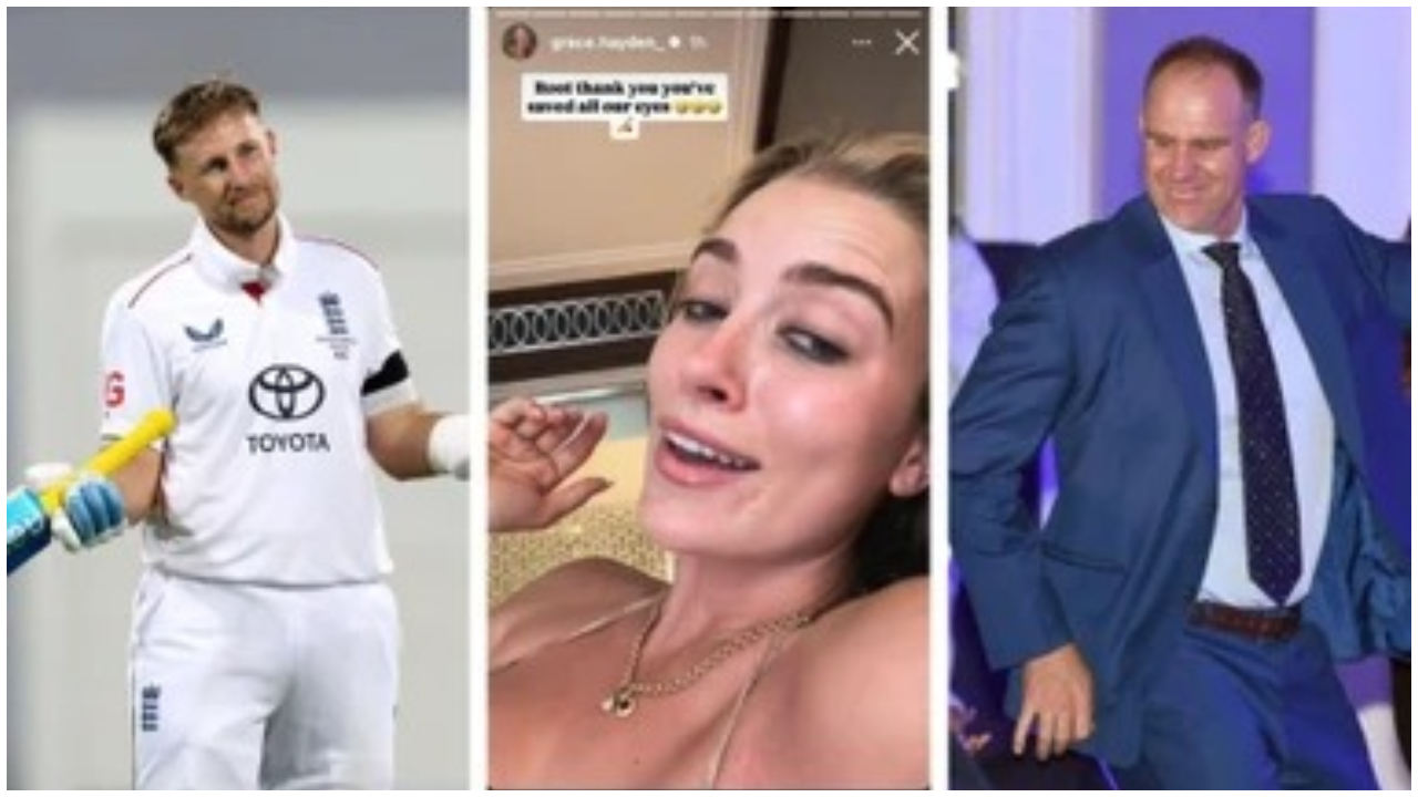 Grace Hayden on Joe Root's century