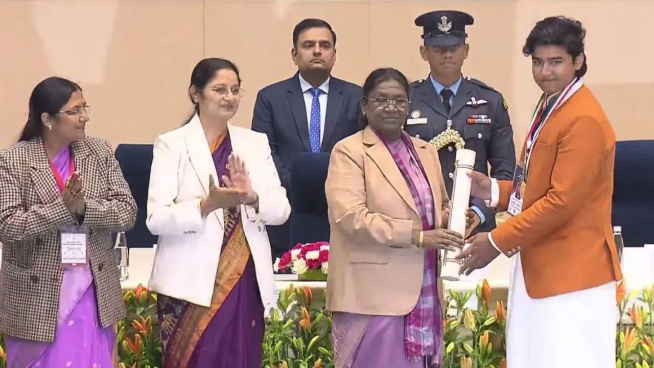 Fourteen-year-old batting prodigy Vaibhav Suryavanshi traded runs for recognition on Friday as he received the Pradhan Mantri Rashtriya Bal Puraskar.