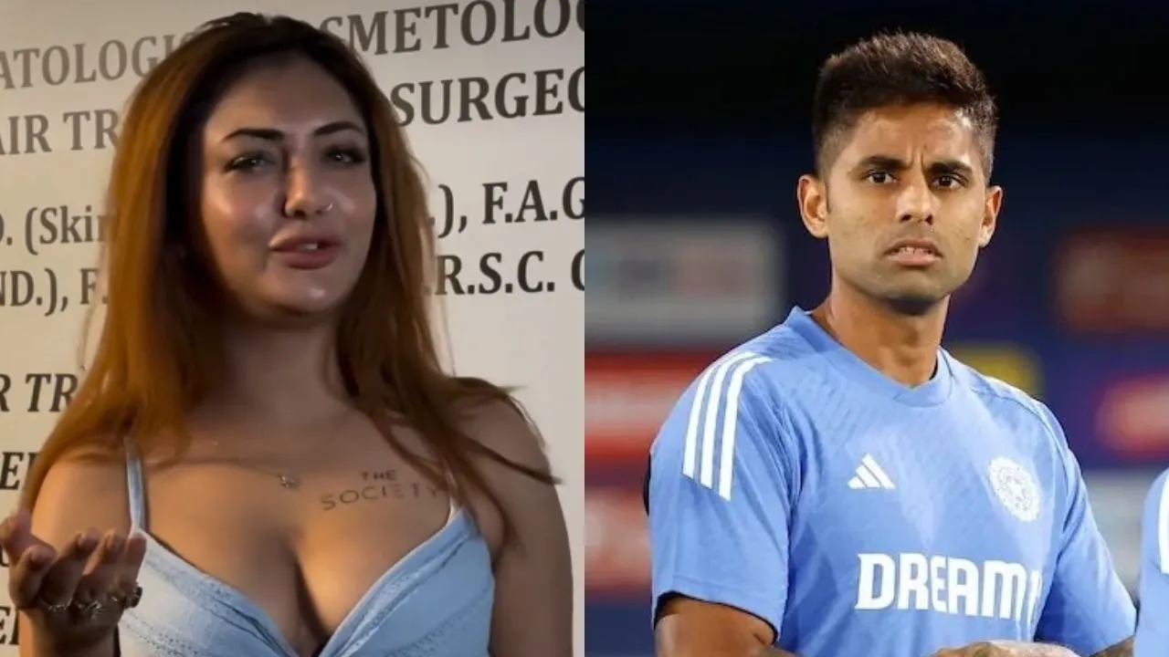 Khushi Mukherjee and Suryakumar Yadav 