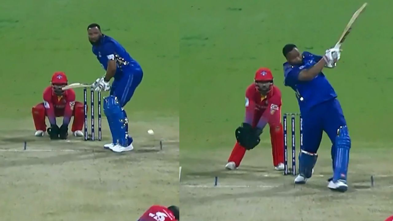 Kieron Pollard Smashes 30 Runs in a Single Over in ILT20 Against Dubai Capitals