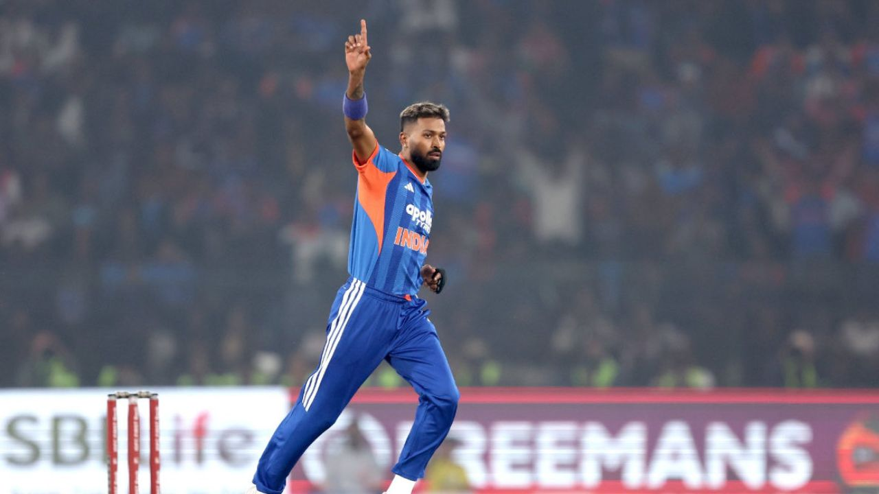 Hardik Pandya became 3rd Indian to record 100 T20I wickets
