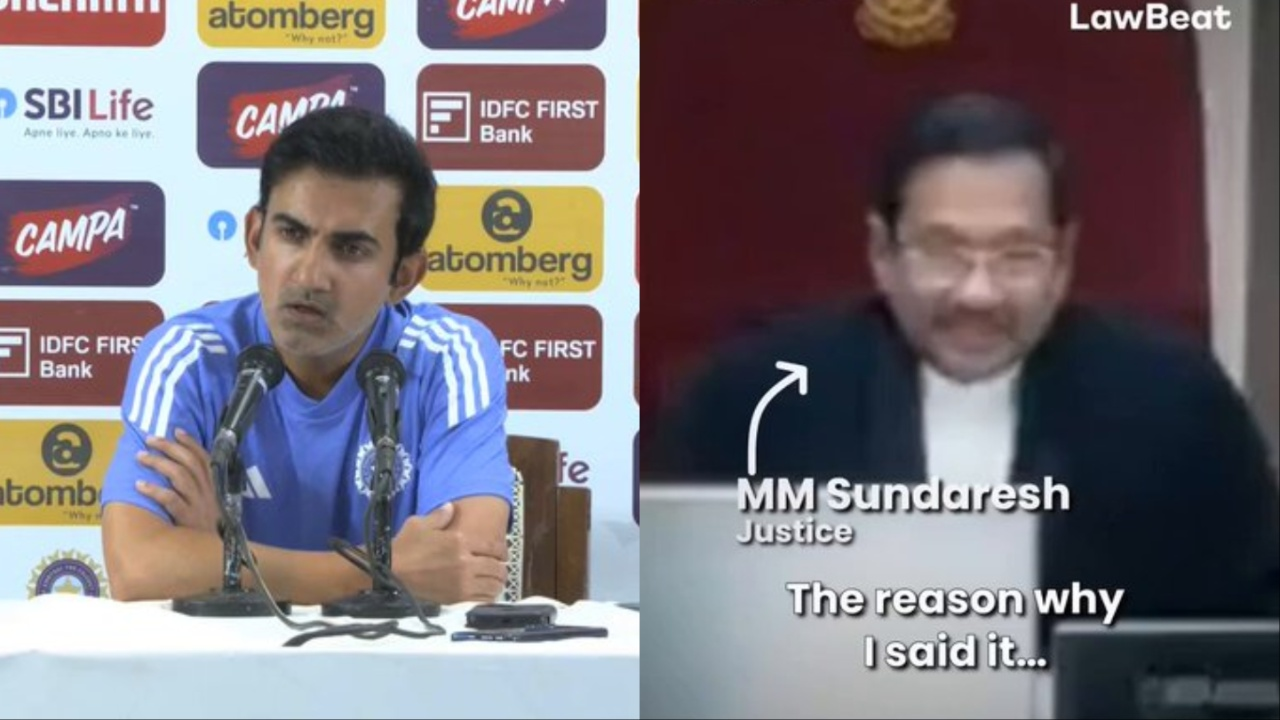 SC judges laugh at Gautam Gambhir post India's 0-2 Test series defeat. 