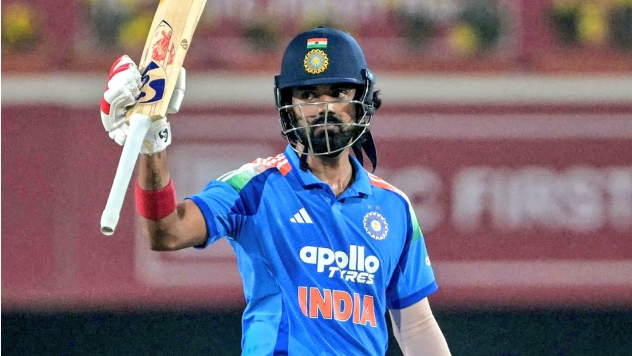 KL Rahul smashes 33-ball fifty. 