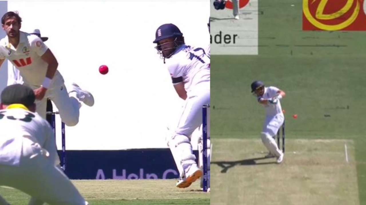 Mitchell Starc dismisses Ben Duckett and Ollie Pope. 