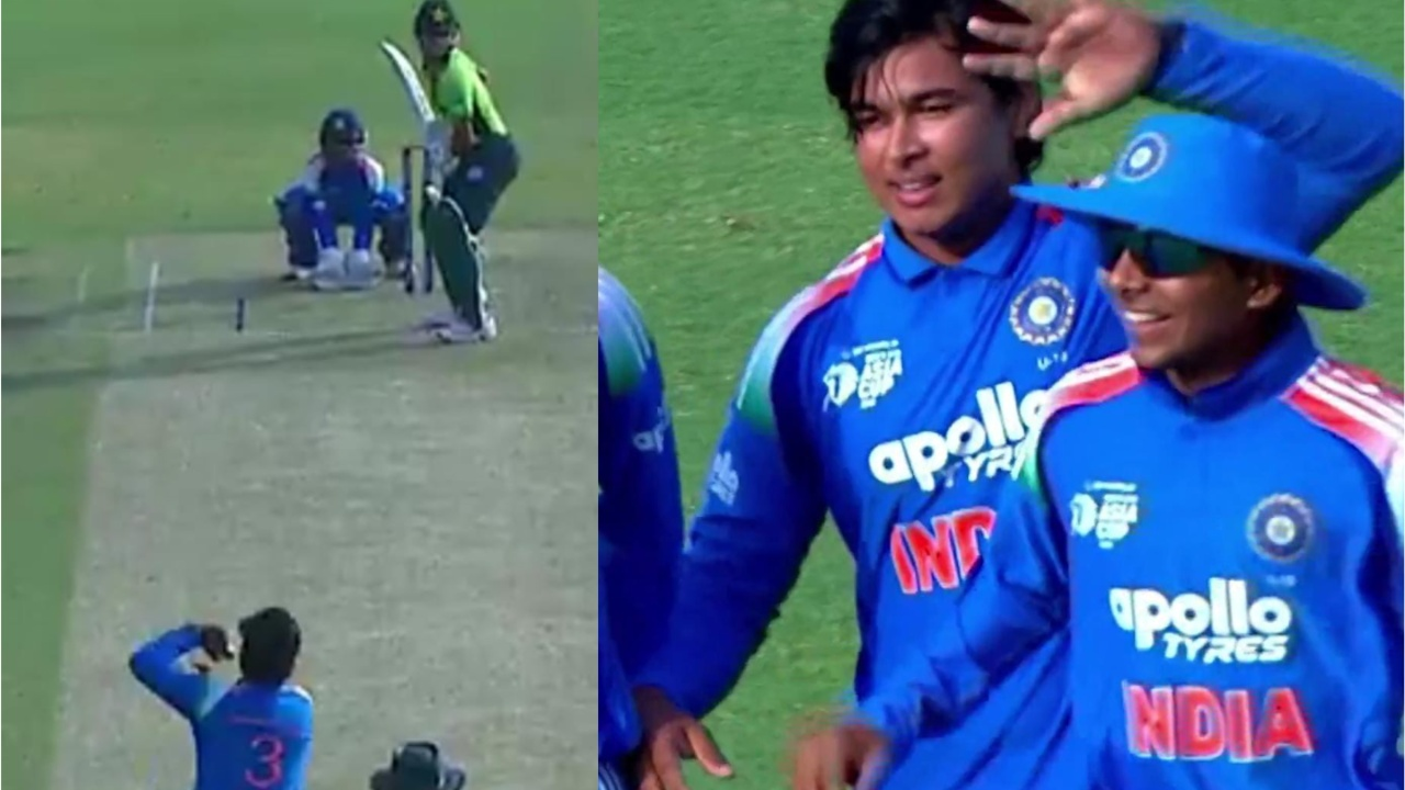 Vaibhav Suryavanshi dismisses Pakistan skipper. 