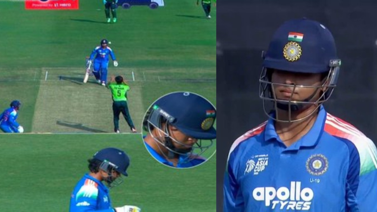 Pakistan celebrate roughly after dismissing Vaibhav Suryavanshi. 