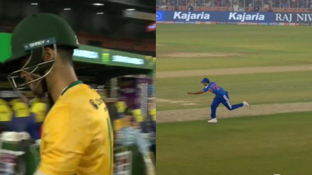 Shivam Dube’s one-handed stunning catch
