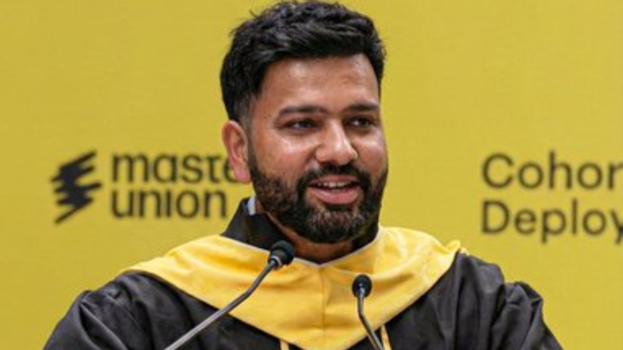 Rohit Sharma's speech at Masters Union Gurgaon. 