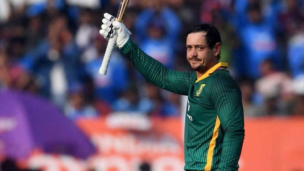 Quinton de Kock equalled Sanath Jayasuriya's ODI centuries record against India
